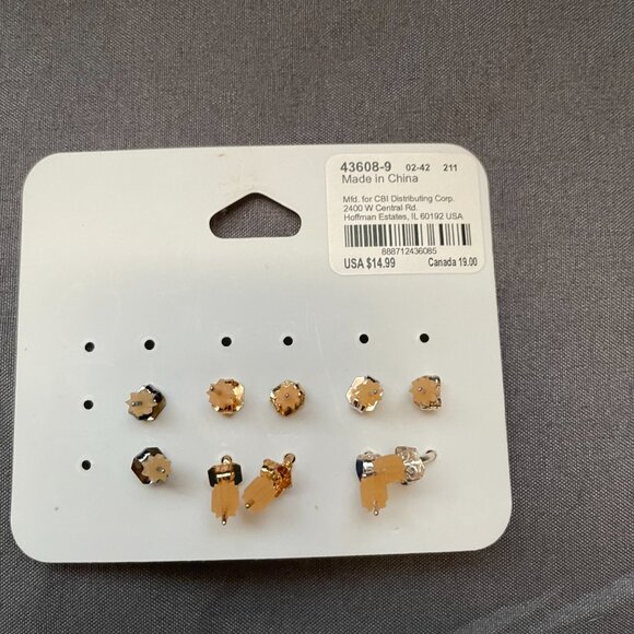 Bundle 3 for $12. Icing Stud Earrings - Picture 3 of 3